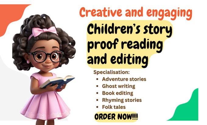 Gig Preview - Write children books proofread developmental edit children story kids storybook