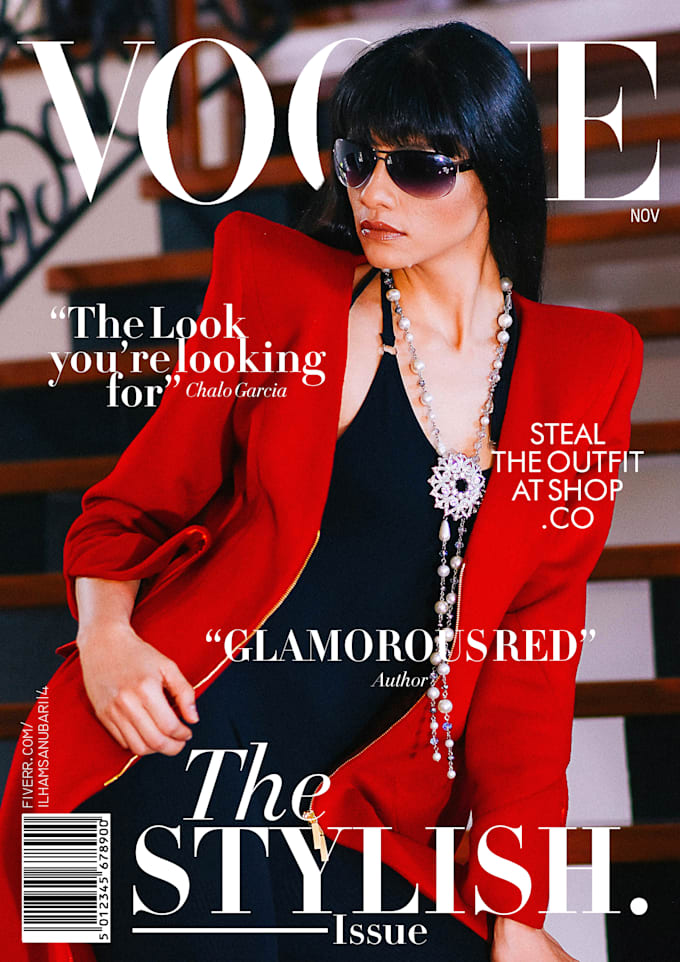 Gig Preview - Create a stunning vogue style magazine cover in any theme