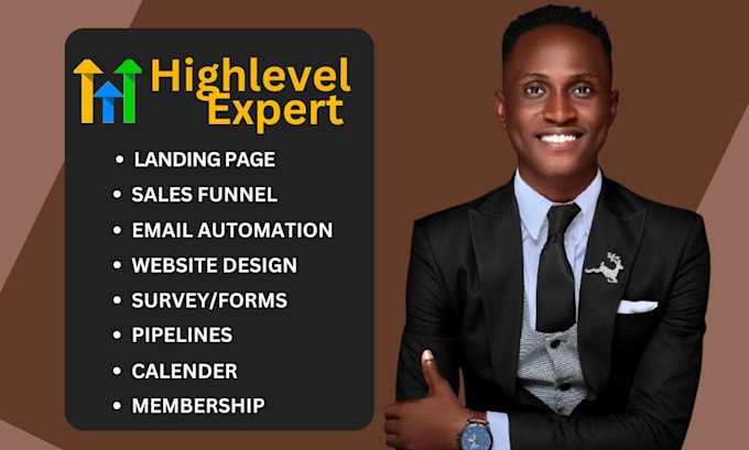 Gig Preview - Design gohighlevel landing page, sales funnel, gohighlevel sales funnel website