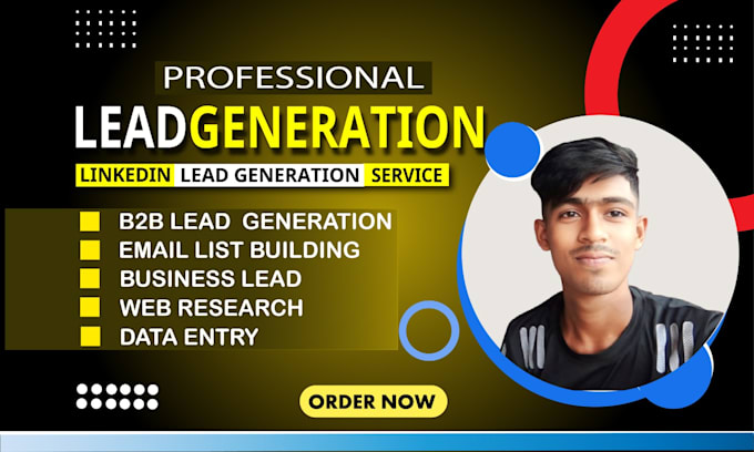 Gig Preview - Do b2b lead generation, contact list, email leads, and linkedin list building