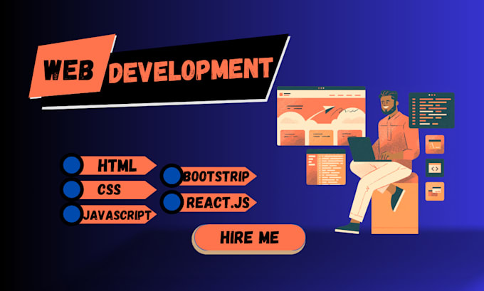 Gig Preview - Do website development as full stack web developer, front end, backend developer