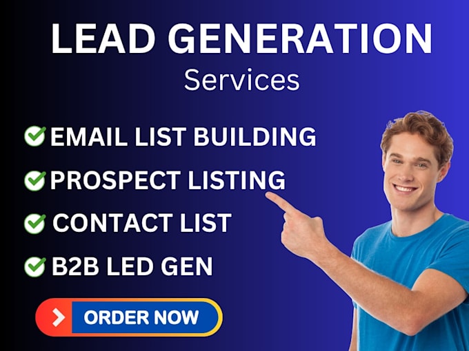 Bestseller - provide b2b lead generation for any industry