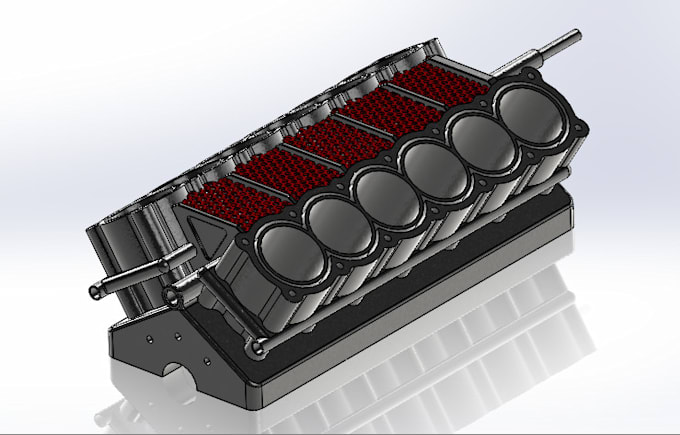 Gig Preview - Do professional 3d cad design of a v12 engine