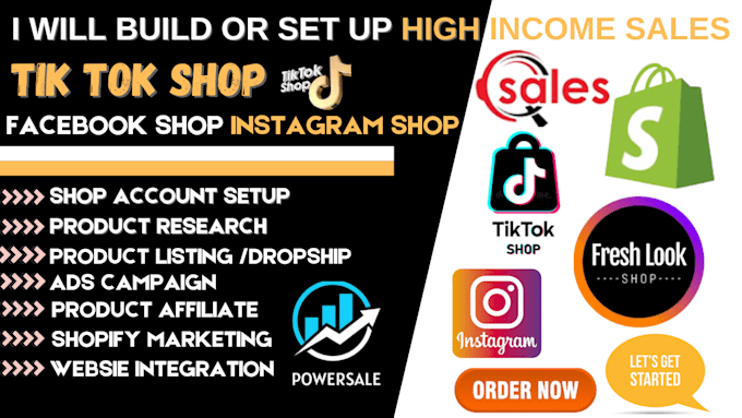 Gig Preview - Setup tiktok shop, create verified tiktok agency account, tiktok ads account