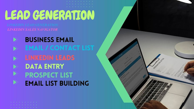 Gig Preview - Do b2b lead generation, business email, contact list,