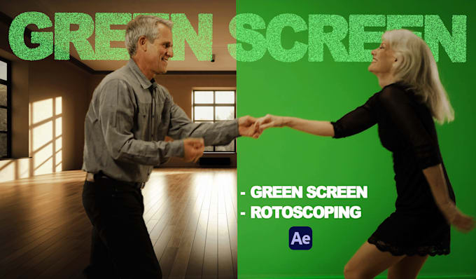 Gig Preview - Do green screen removal and rotoscoping professionally