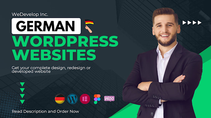 Gig Preview - Build professional german wordpress website for all niche