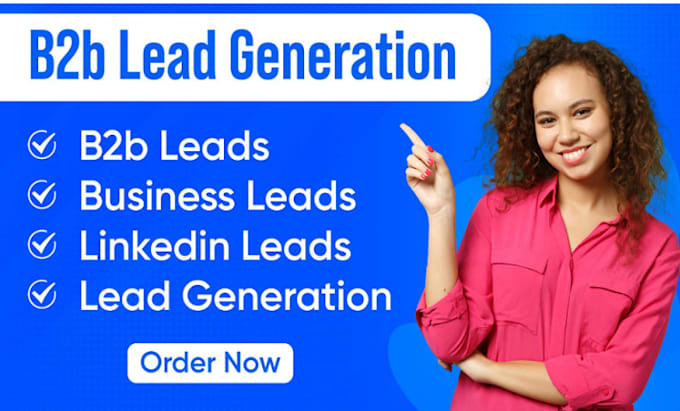 Gig Preview - Do contact list building and targeted b2b lead generation services linkedin lead