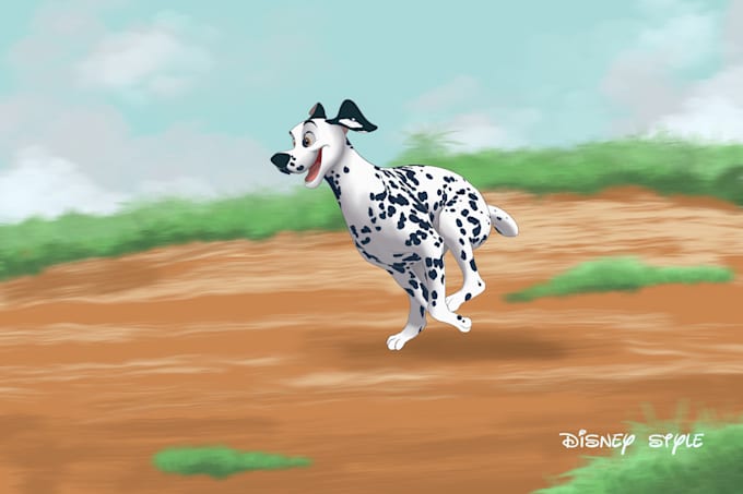 Gig Preview - Create a magical disney style illustration of your pet