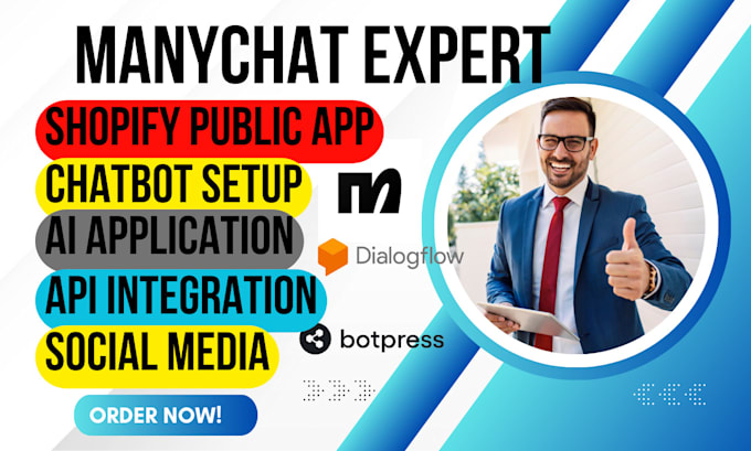 Gig Preview - Create chatbot for instagram telegram facebook messenger using manychat botpress