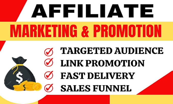 Gig Preview - Promote clickbank affiliate marketing, amazon affiliate link promotion