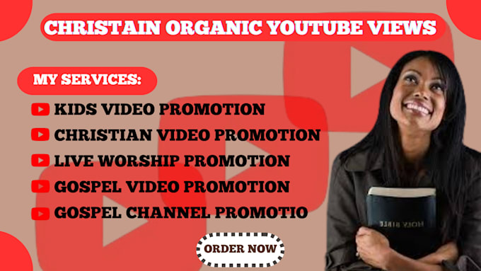 Gig Preview - Professional top christian youtube video promotion channel promotion