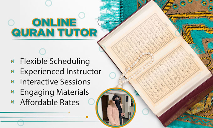 Gig Preview - Your quran recitation, online and tajweed female expert tutor