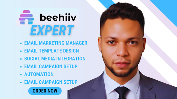 Gig Preview - Design beehiiv newsletter design beehive landing page beehiv boost ai newsletter