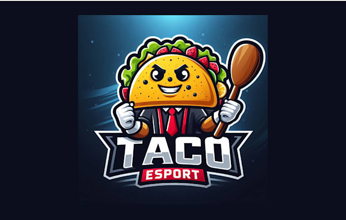 Gig Preview - Create a unique taco mascot logo with unlimited revisions