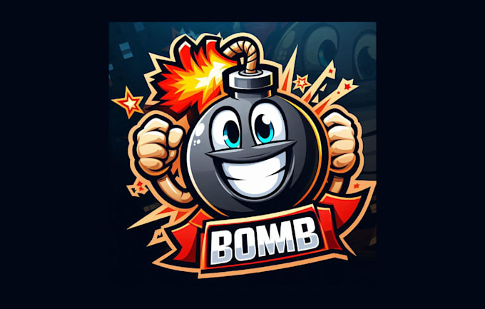 Gig Preview - Do creative and funny bomb logo with free source file