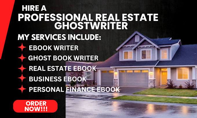 Gig Preview - Ghostwrite real  estate ebook personal finance and business ebook