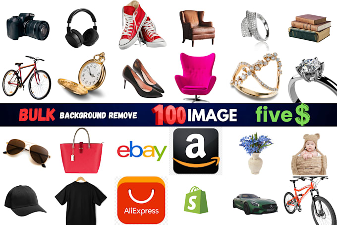 Gig Preview - Do bulk background removal, object, resize, transparent super fast delivery