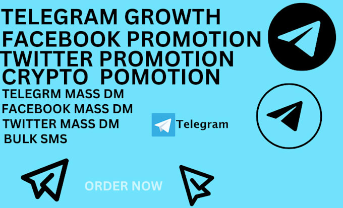 Gig Preview - Do telegram mass dm, bulk sms, direct message to promote your crypto project