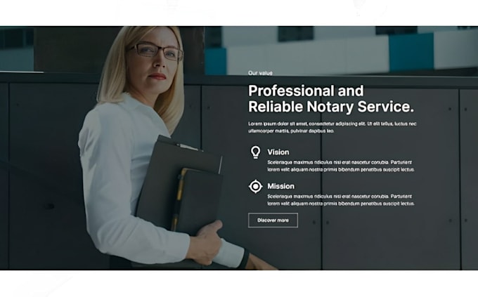 Bestseller - design notary website notary landing page notary wordpress lawyer website