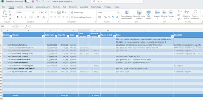 Gig Preview - Creation, verification and correction of excel files