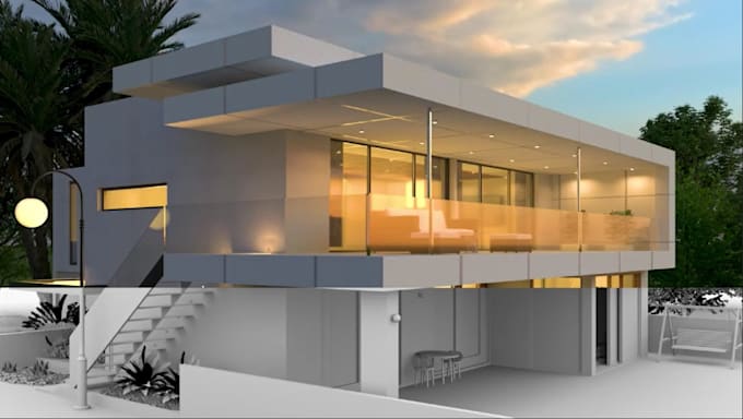 Gig Preview - Do realistic 3d architectural 3d visualization,  exterior design 3d rendering