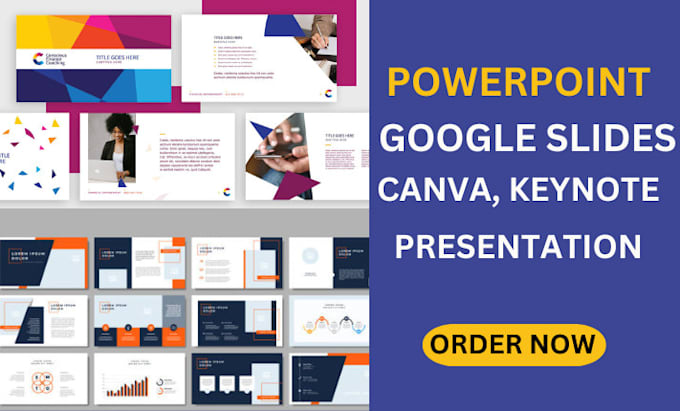 Gig Preview - Do powerpoint redesign, business powerpoint template, canva presentation design