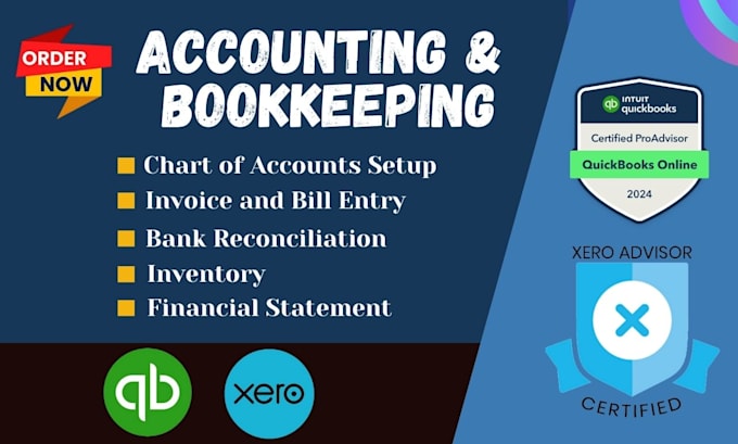 Gig Preview - Do bank reconciliation in quickbooks and xero as an expert bookkeeper