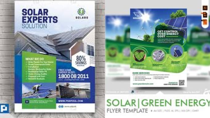 Gig Preview - Design solar flyer design, banner, political yard sign and postcard