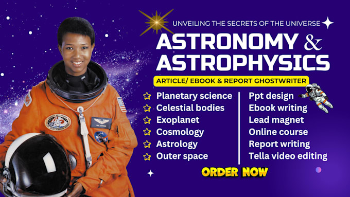 Bestseller - write article,report and script on astrophysics project and assignment