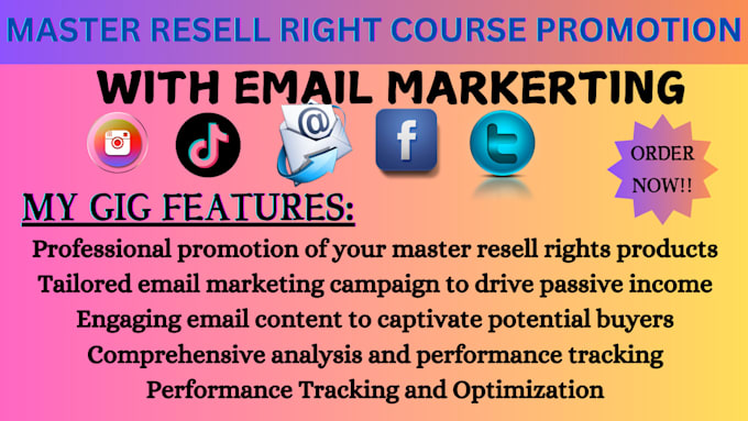 Gig Preview - Enhance master resell right with email marketing sale funnel for passive income