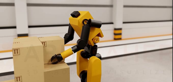 Gig Preview - Render realistic 3d animation for industrial equipment machinery robotic 3dmodel