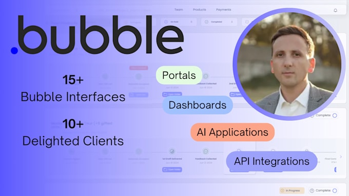 Gig Preview - Create any portal for you in bubble