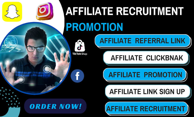 Bestseller - setup affiliate signup recruit affiliate referral link affiliate clickbank promo