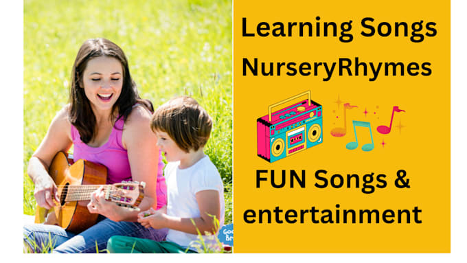 Gig Preview - Sing exciting kids songs, educational songs, nursery rhymes, kids learning