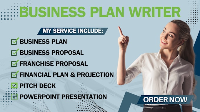 Gig Preview - Write an investor business plan, franchise proposal, financial plan, pitch deck