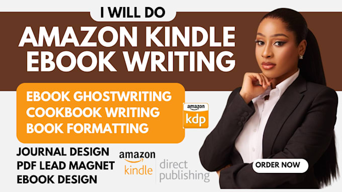 Gig Preview - Do kdp ebook writing, ebook, workbook, cookbook book formatting, journal design