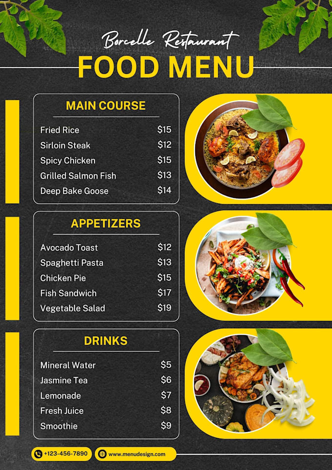 Bestseller - design modern menu restaurant menu digital menu