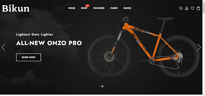 Bestseller - design bicycle shopify store bike store automobile website bicycle website