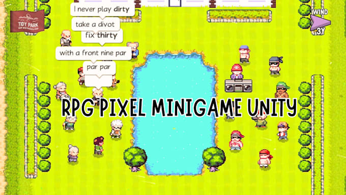 Gig Preview - Develop custom 2d unity game mini game pygame rpg game pixel art game design