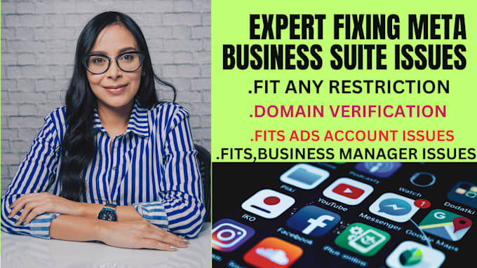 Gig Preview - Fix setup ads facebook ad account meta business manager suite pixel error