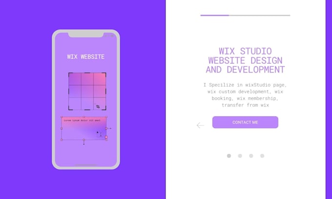 Gig Preview - Design and transfer your wix studio website using wix studio, wix