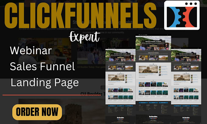 Gig Preview - Click funnels expert, webinar funnel, website redesign or design, sales funnels