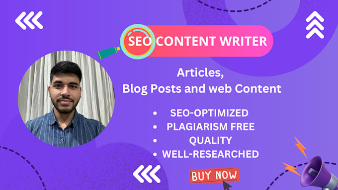 Bestseller - write SEO optimized blogs, articles and web content for you