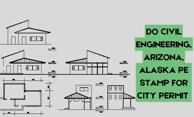 Bestseller - do civll engineering, arizona, alaska pe stamp for city permit in 24 hours