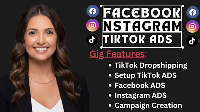 Gig Preview - Skyrocket your online business with facebook ads, instagram, youtube, tiktok ads