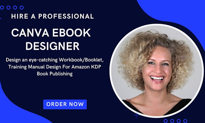 Gig Preview - Canva ebook design book interior design workbook design for amazon kdp