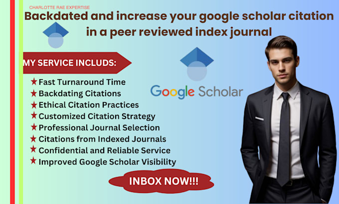 Gig Preview - Backdated, increase your google scholar citation in a peer review index journal