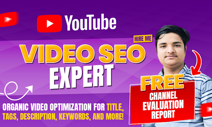 Gig Preview - Do youtube channel SEO and video optimization to increase video visibility