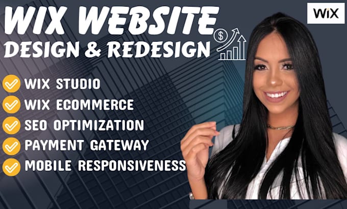 Gig Preview - Wix website redesign wix website design build wix website wix ecommerce